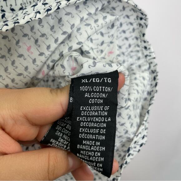 Geometrix New York by Drill Clothing slim fit flamingo button down shirt XL - Picture 4 of 7